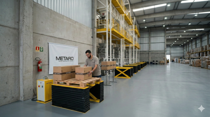 mesa hidráulica pantográfica 